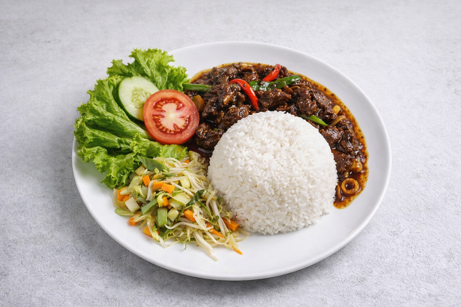 Short Plate Daging Sapi Sauce Lada Hitam